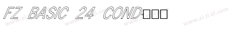 FZ BASIC 24 COND字体转换